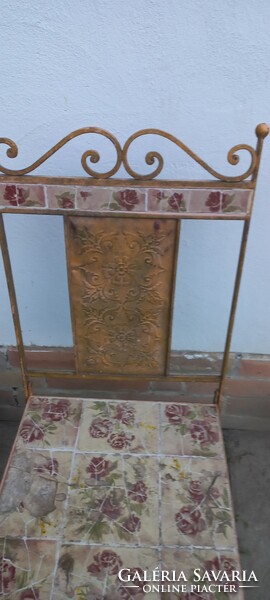 Wrought iron garden chair