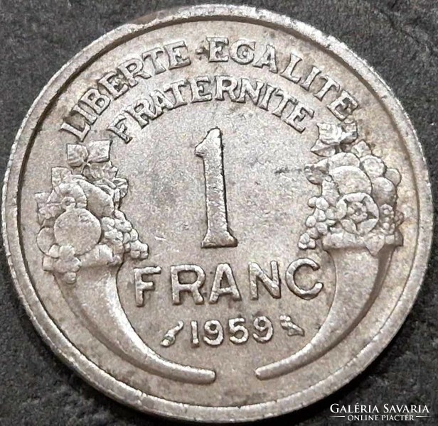 Franciaország 1 frank, 1959.