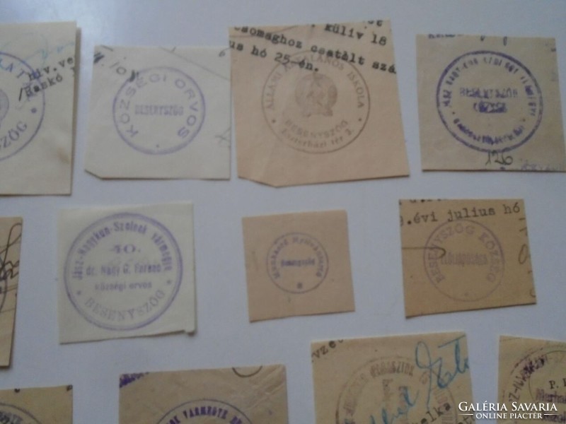 D202541 Besenyzŭg old stamp impressions 20+ pcs. About 1900-1950's