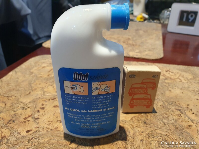 Retro odol mouthwash bottle in good condition, social real cooper