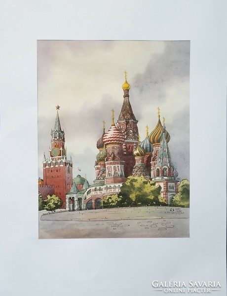 Painting, irlna no. Zagovortseva, the Blessed Vazul Cathedral, Moscow,