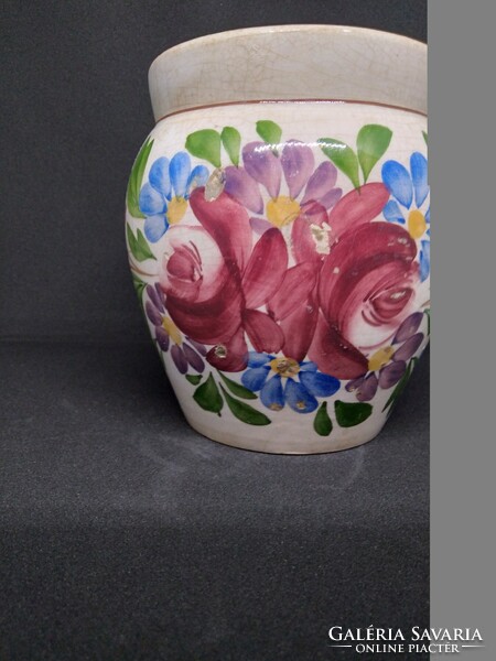 Városlőd folk painted hard earthenware silica, cup