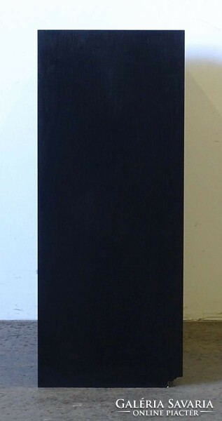 1R240 Tolóajtós fekete irattartó szekrény 80 x 75 x 32.5 cm