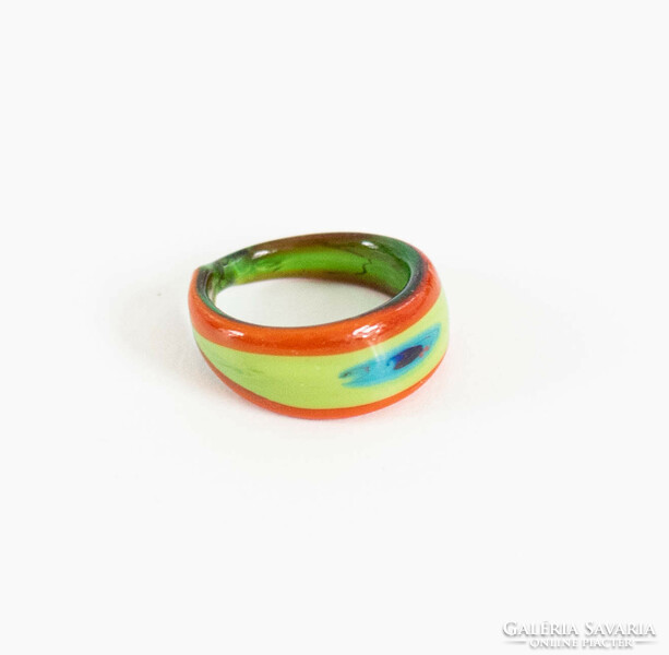 Last option colored glass ring