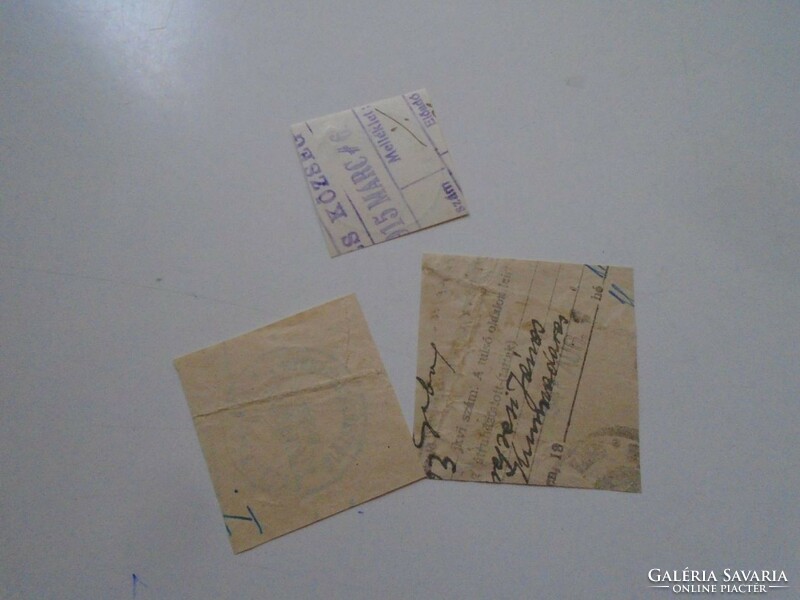 D202545 Longpályi (Bihar etc.) old stamp impressions 3 pcs. About 1900-1950's