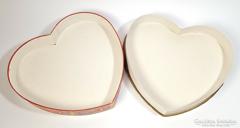 Rarity! Antique gerbeaud heart-shaped paper dessert box /1920-1930/