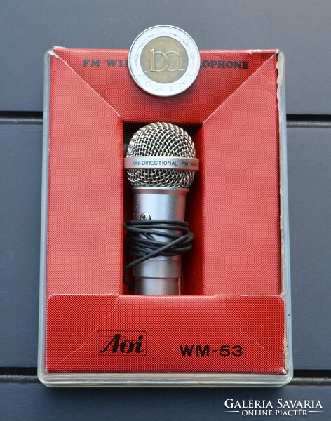 Aoi wm-53 Japanese mini microphone, miniature fm wireless microphone in original box