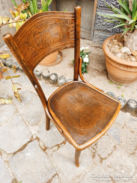 Beautiful, Art Nouveau original, marked j&j kohn - mazowia chair (thonet) in stable, beautiful condition