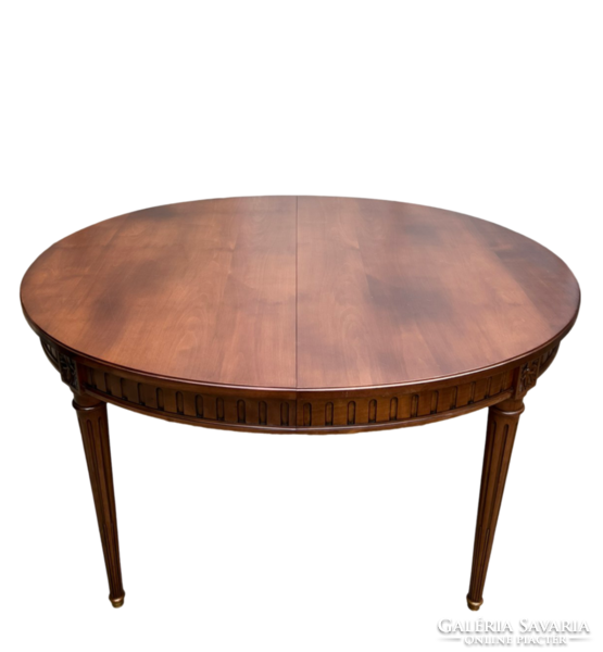 Antique expandable neo-classical style dining / meeting table