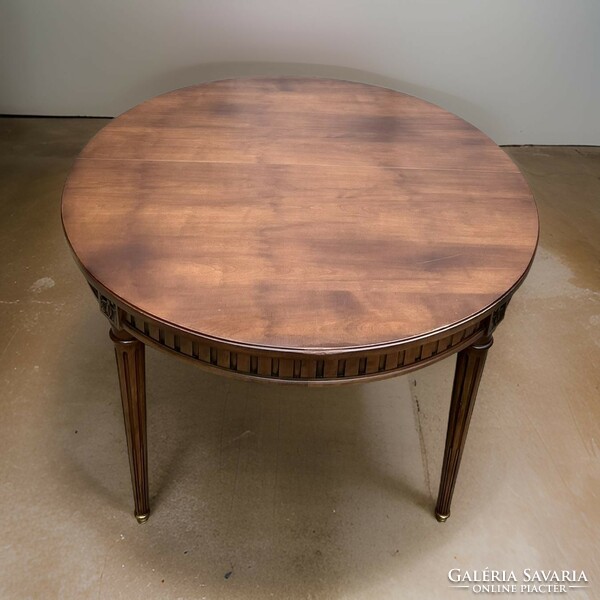 Antique expandable neo-classical style dining / meeting table