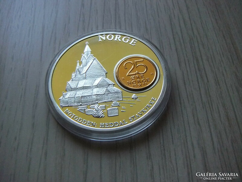 Norway 25 guards 1981 54 gr 50 mm commemorative coin in closed capsule large coin + certificate
