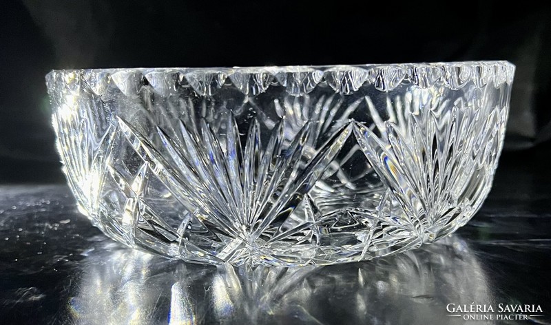 3 large crystal glass, fabulous centerpiece serving bowls
