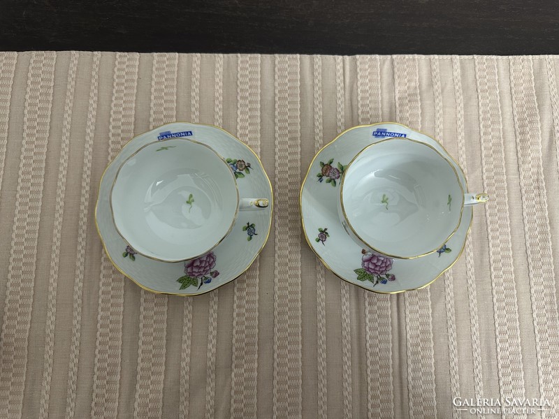Herend Eton patterned tea cup with base. (2 pcs)