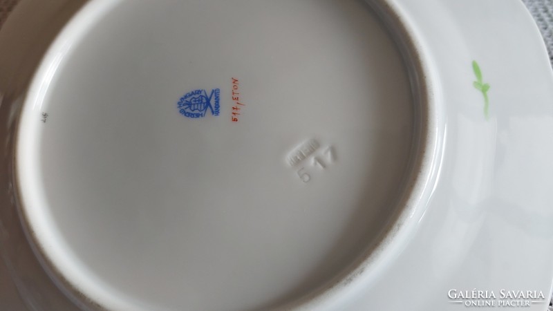 Herendi porcelán süteményes tányér (19 cm) 8 db.