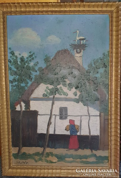 Painting by Miklós Káplár