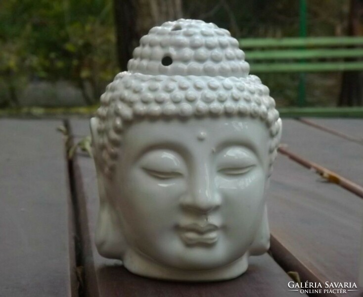 Buddha fej szobor párologtató /fehér/ (1250)