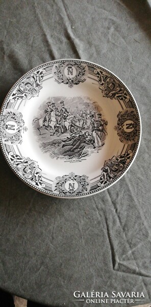 Old antique bosh napoleon scene plate