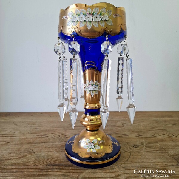 Bohemian crystal glass vase