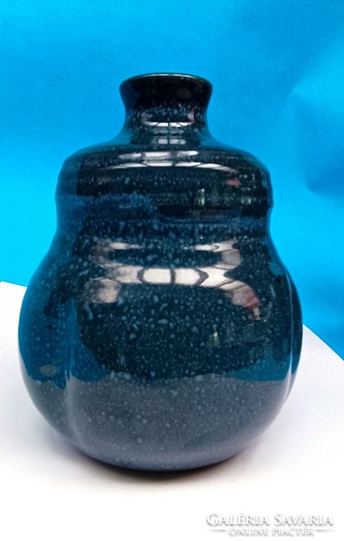 Pear-shaped abbey vase, royal blue