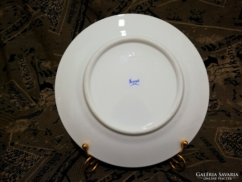 Herend porcelain plate with flower pattern