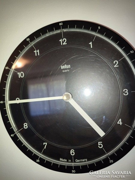 1981 Braun domodisque wall clock 4839 metal wall clock