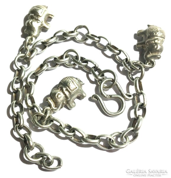 Nice silver bracelet luck elephant bracelet elephant pendant charm ornate