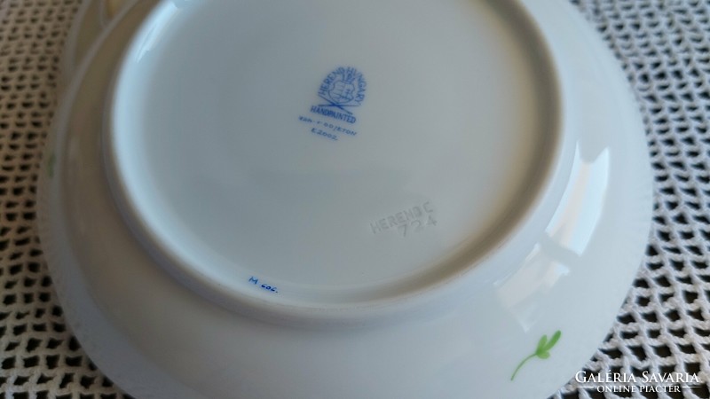 Herendi porcelán teás csésze alj (14 cm)