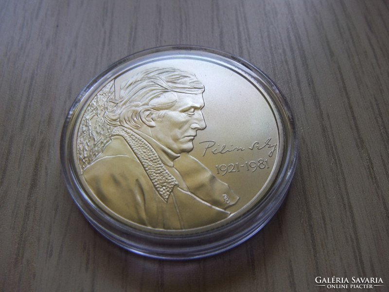 2000 HUF János Pilinszky 2021 non-ferrous metal commemorative medal in closed unopened capsule + description