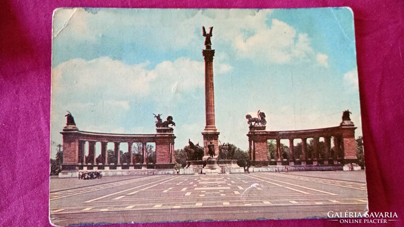 Budapest 1954-1965. , 2 db színes, régi képeslap