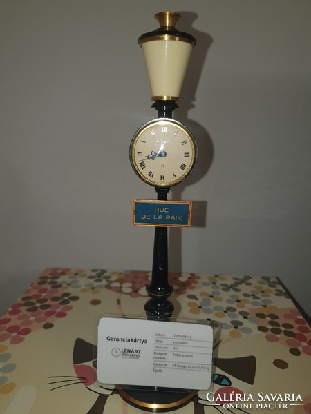 Jaeger LeCoultre Rue De La Paix asztali óra 8 days - Leszervizelt 2 év garancia