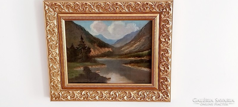 TELEPY KÁROLY(1828-1906):Alpesi táj