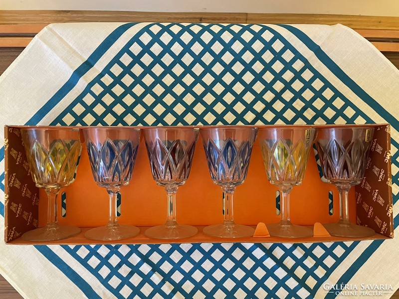 Glass - 6 pieces retro, champagne