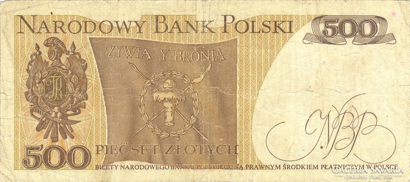 500 Zloty zlotych 1979 Poland rare