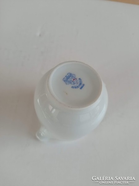 Retro Alföldi bella porcelain blue red canteen pattern milk spout, cream dispenser