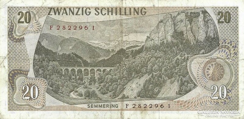 20 Schilling 1967 Austria 3.