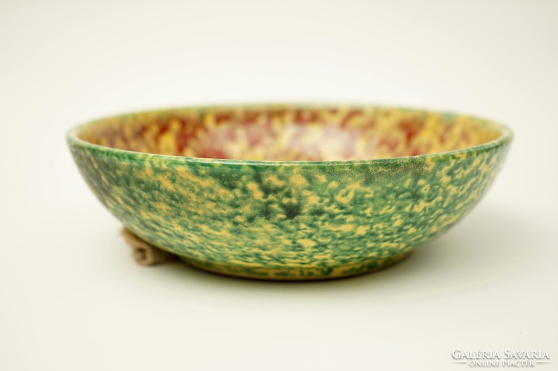 Mid century ceramic wall bowl / old ceramic wall plate / retro