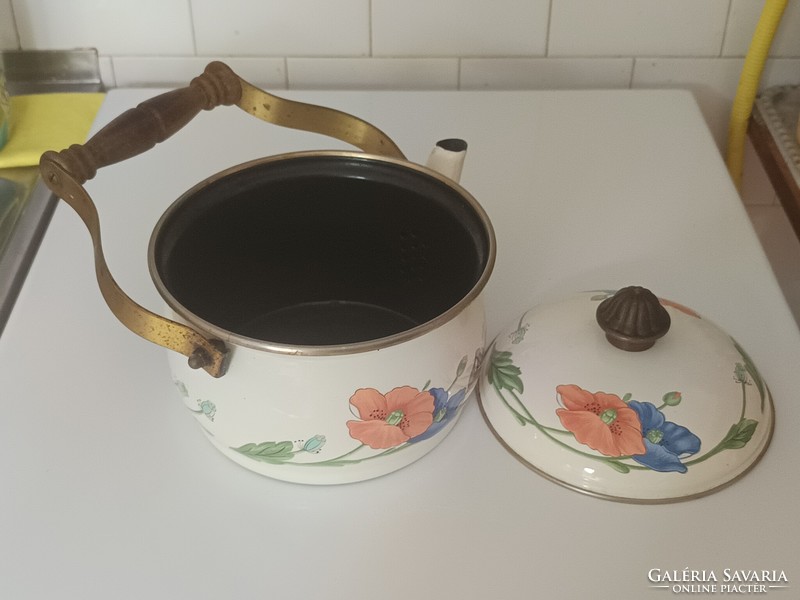 Villeroy and Boch zománcozott vintage teáskanna