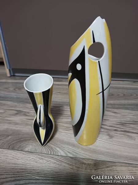2 Zsolnay porcelain vases