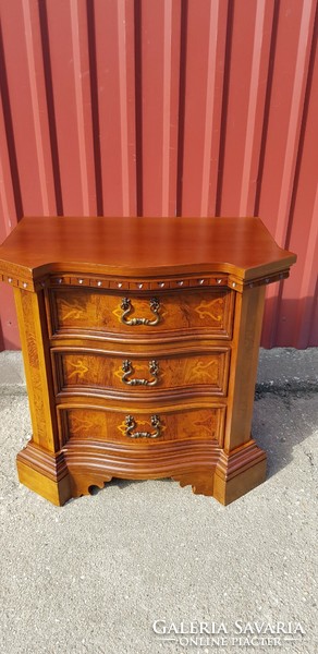 Inlaid, 3-drawer chest of drawers....