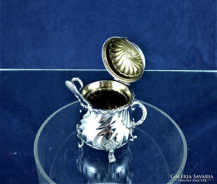 Charming, antique silver sugar bowl, Paris, ca. 1880!!!
