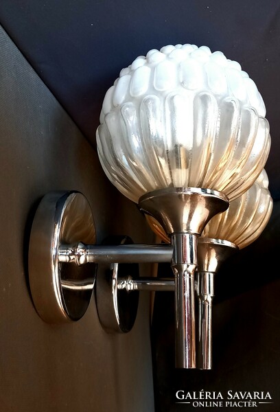 Vintage Italian chrome wall lamp, design negotiable in pairs