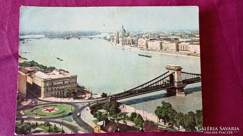 Budapest 1954-1965. , 2 db színes, régi képeslap