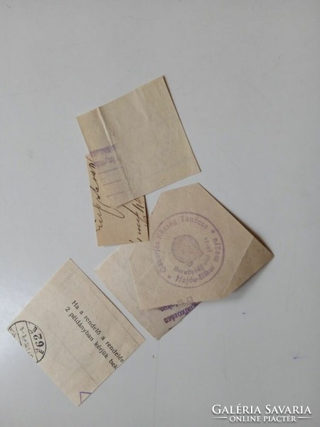 Gáborján D202583 - (Bihar etc.) Old stamp impressions 5 pcs. About 1900-1950's