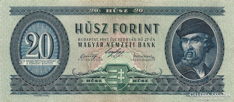 20 forint 1947 eredeti állapot Gyönyörű Ritka