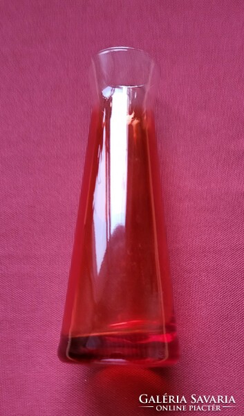 Színes üveg váza narancs piros váza