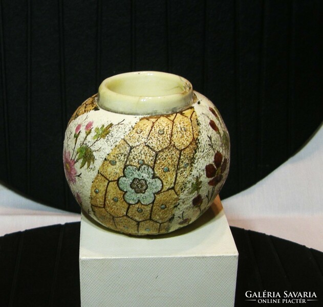 Antique Zsolnay stoneware small vase