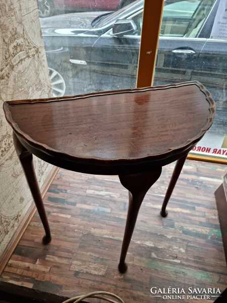Console table - dark brown - damaged