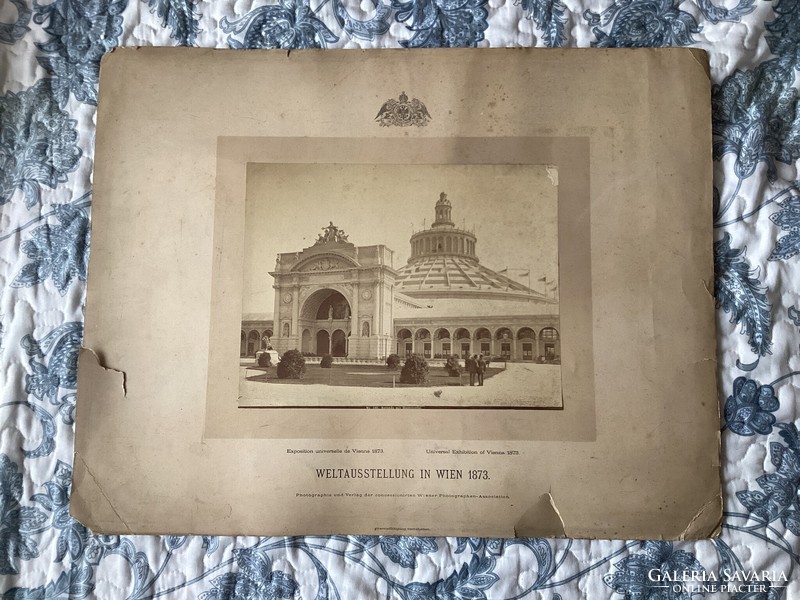 1873. Original photo of the World Exhibition in Vienna.