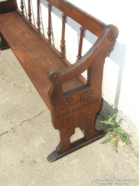 Antique carved bench