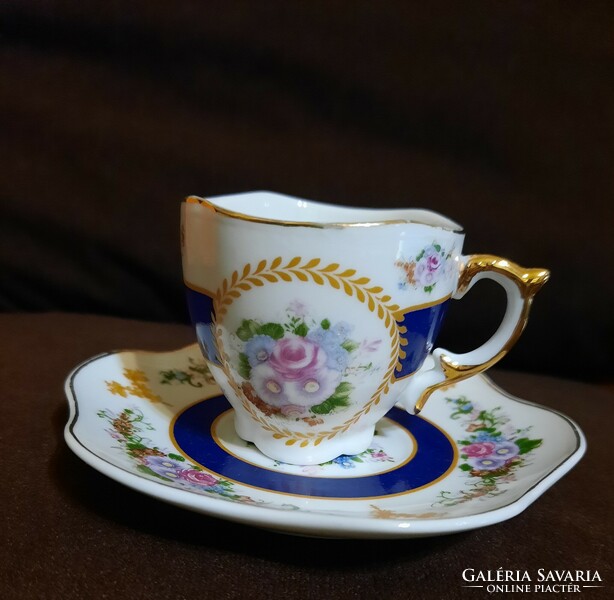 Japán  porcelán aranyozott kávés csésze aljával hibátlan, újnak mondható